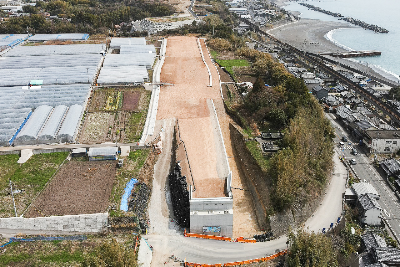 令和5-6年度　南国安芸道路穴内西地区改良工事画像