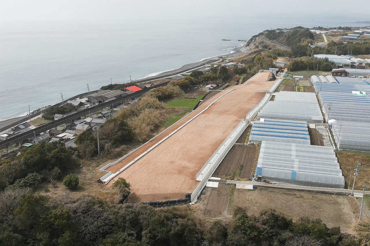 令和5-6年度　南国安芸道路穴内西地区改良工事画像